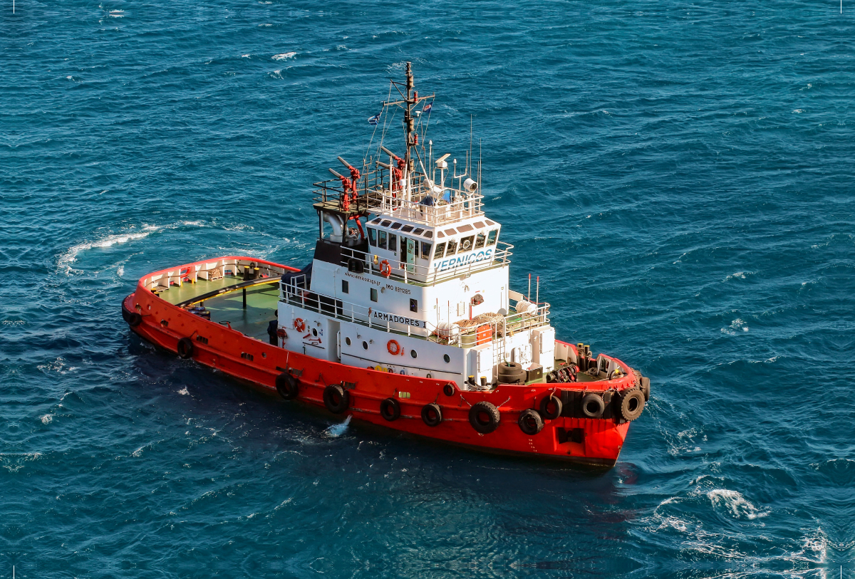 Schlepper Hafen Athen