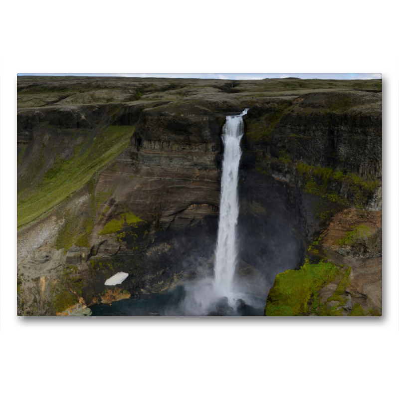 Der Háifoss, einer der höchsten Wasserfälle Islands