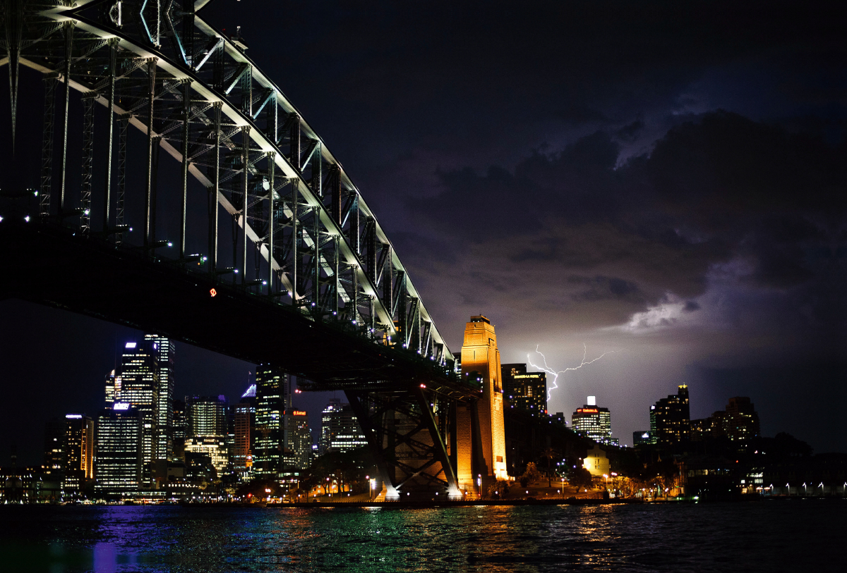 Gewitter über Sydneys Hafen