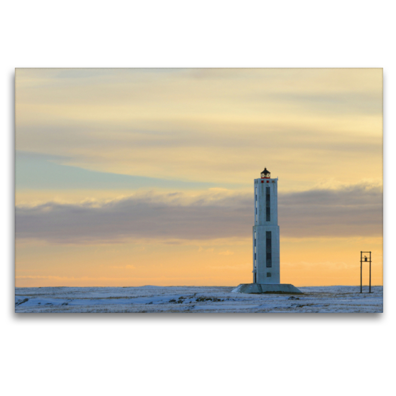 Sonnenaufgang am Leuchtturm Knarraros auf Island