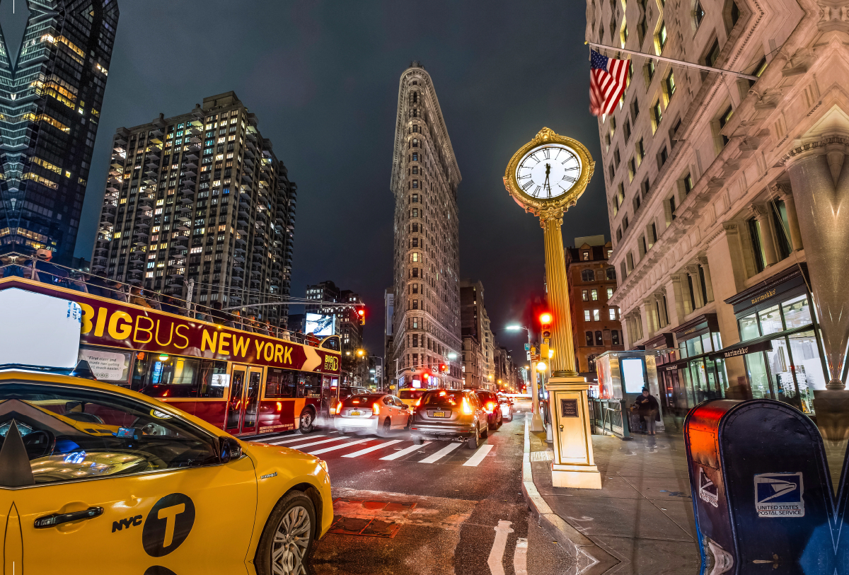 Flatiron Building am Madison Square Park 23 Street