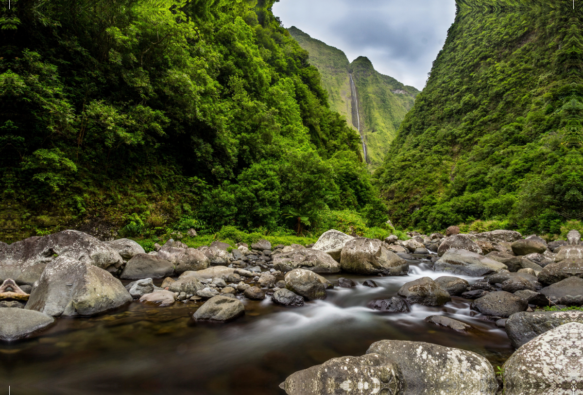 Wasserfall auf La Réunion