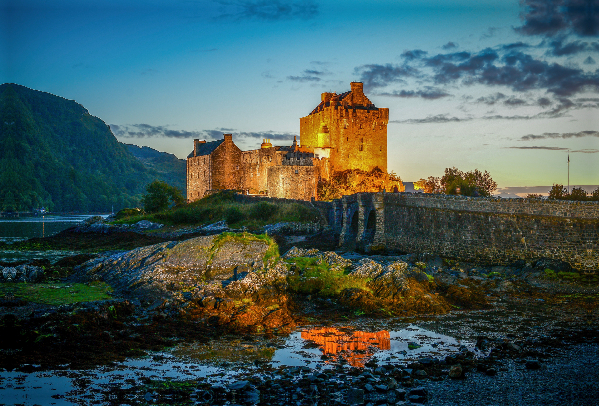 Eilean Donan Castle am Abend