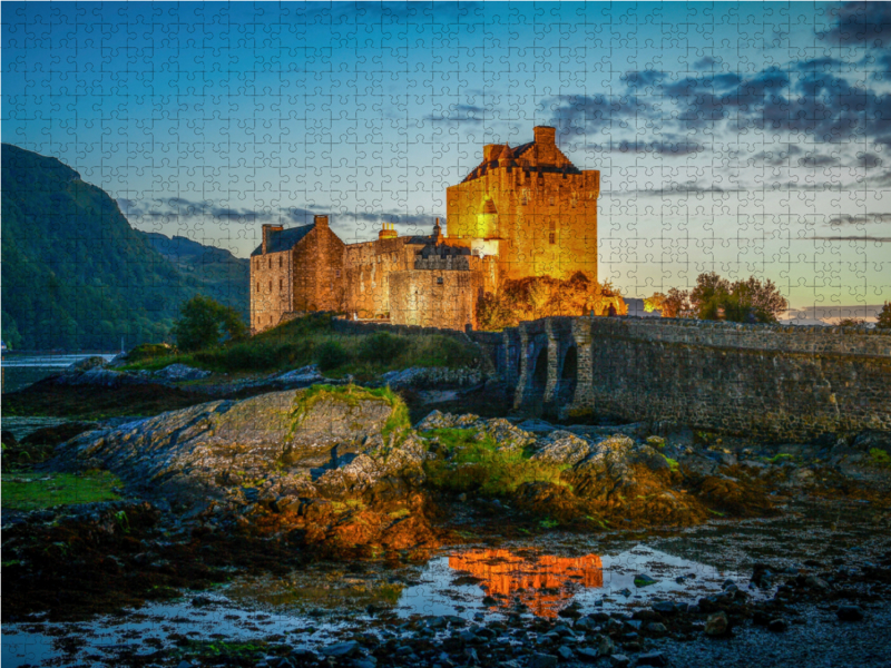 Eilean Donan Castle am Abend