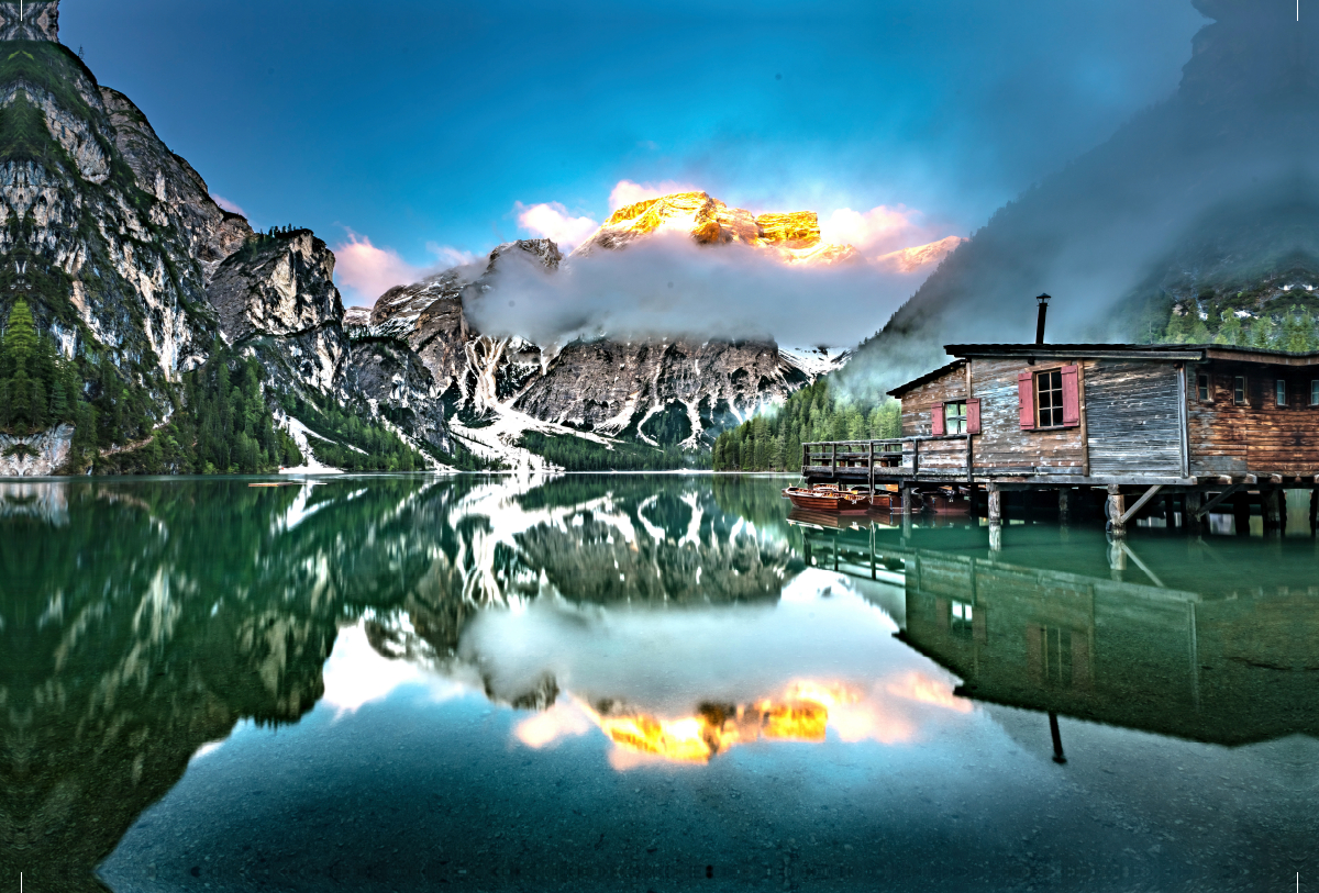 Pragser Wildsee Ein Motiv aus dem Kalender Alpen und Seen