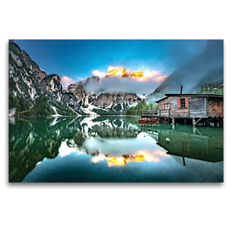 Pragser Wildsee Ein Motiv aus dem Kalender Alpen und Seen