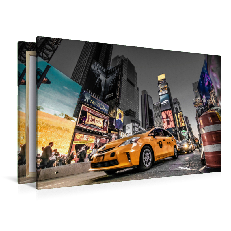 Yellow Taxi am Times Square - Ein Motiv aus dem Kalender New York City - Color Glam Edition I