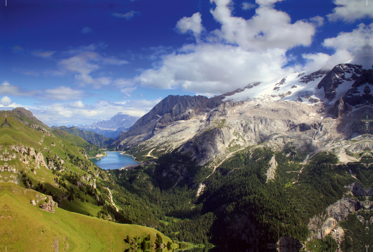 Marmolada mit Fedaiasee