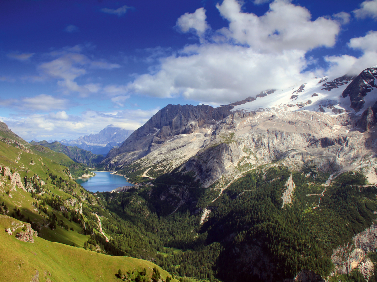 Marmolada mit Fedaiasee