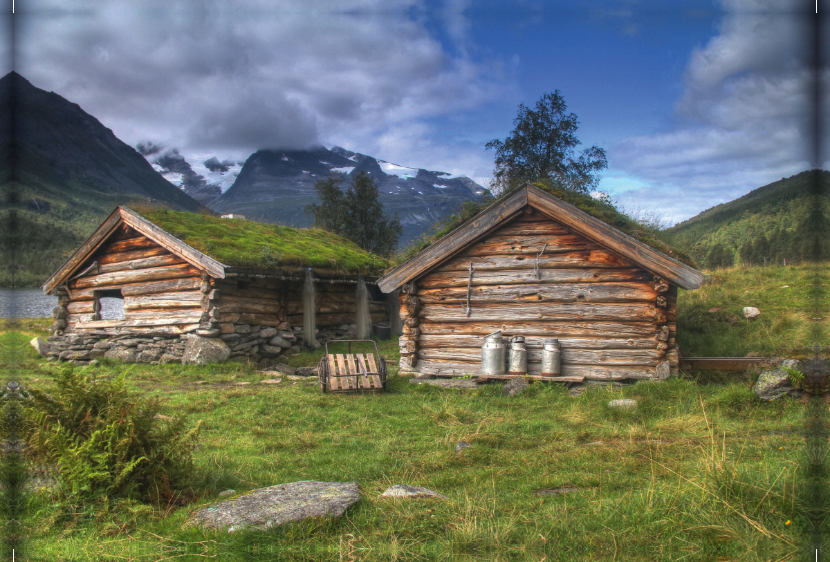 Almhütten in Litledalen