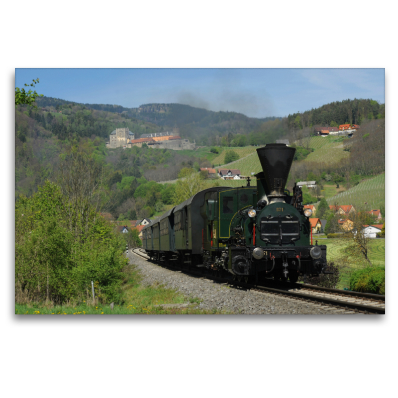 Dampflok 671 auf der Leibenfelder Höhe in Deutschlandsberg