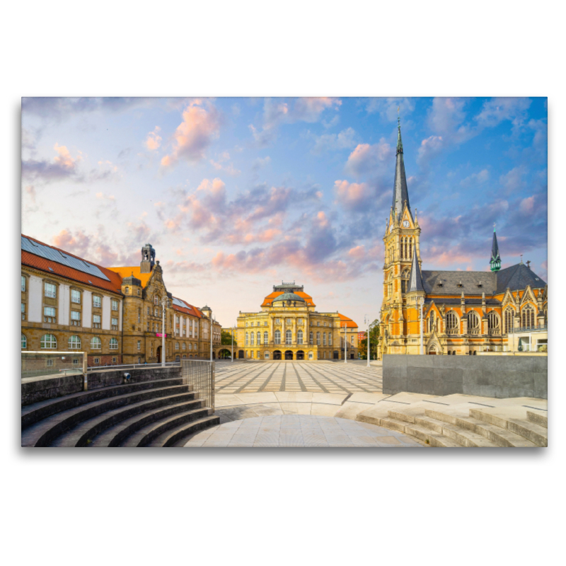 Blick über den Theaterplatz zur Oper