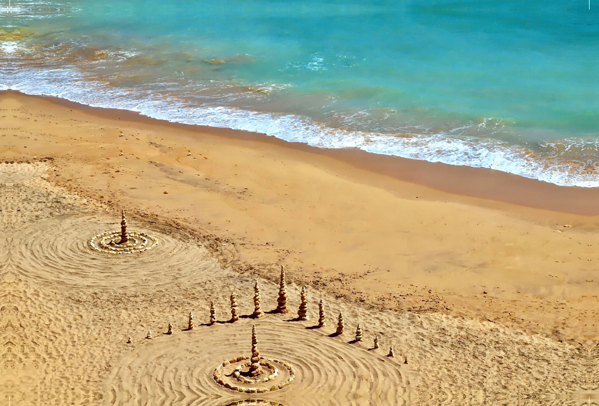 Ein Motiv aus dem Kalender Kraft für die Seele findest Du am Strand