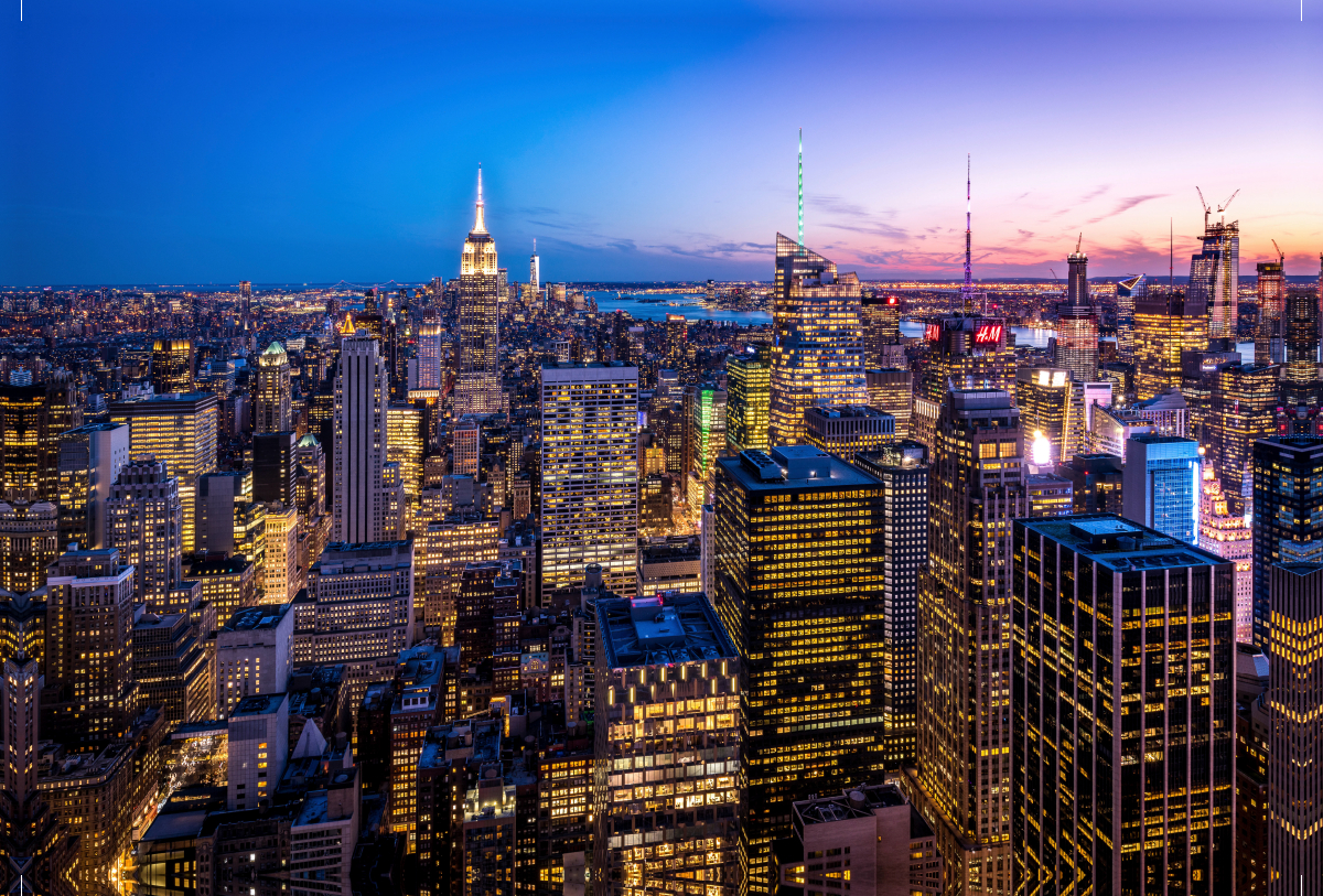 Manhattan mit Empire State Building, New York City, USA