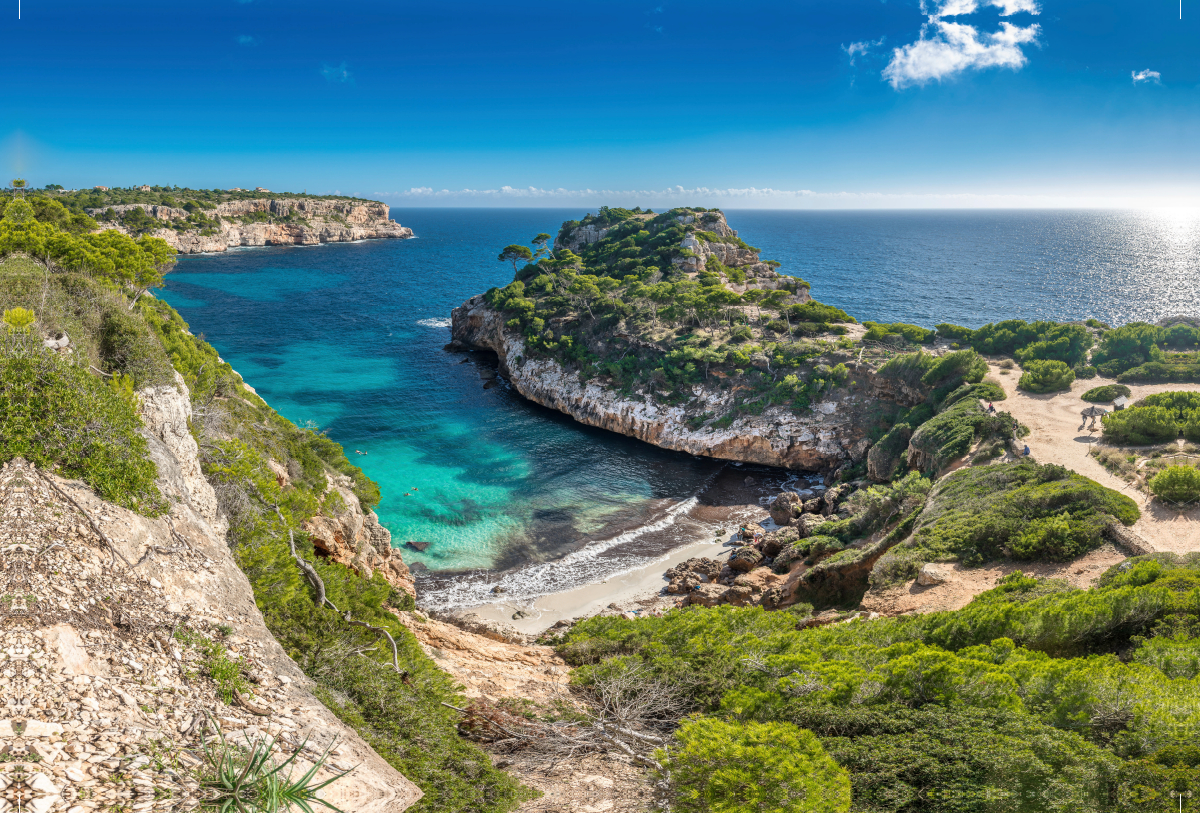 Bucht von Caló des Moro bei Santanyí, Mallorca, Spanien