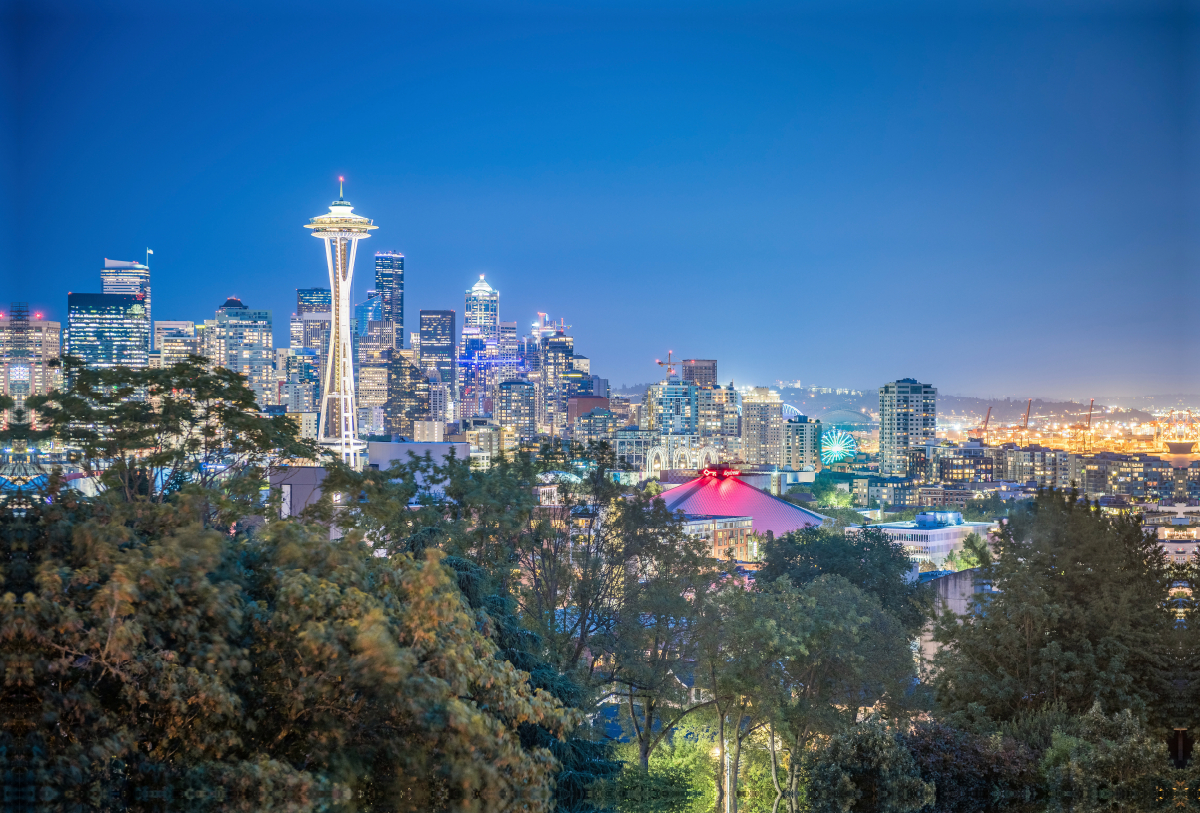 Seattle mit Space Needle, Washington, USA