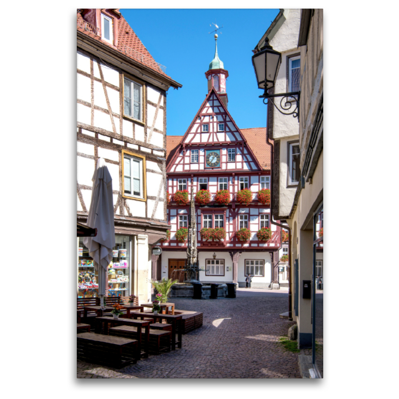 Historische Altstadt Bad Urach mit Marktbrunnen