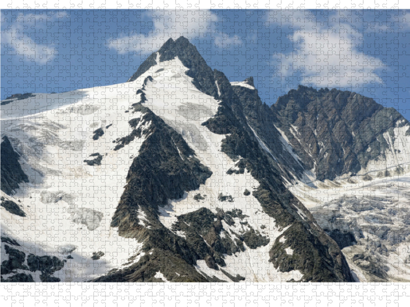 Gipfel des Großglockner Massives. Hohe Tauern in Österreich.