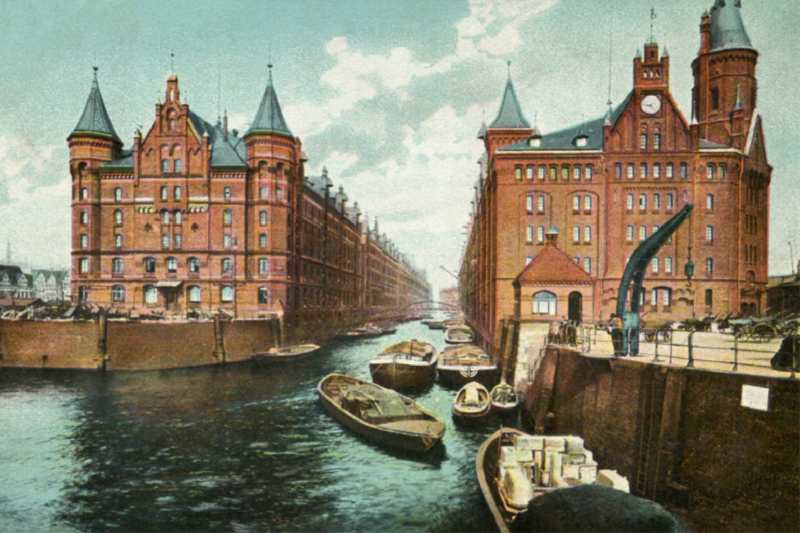 Ein Motiv aus dem Kalender Lebendiges Hamburg von 1888 bis 1918