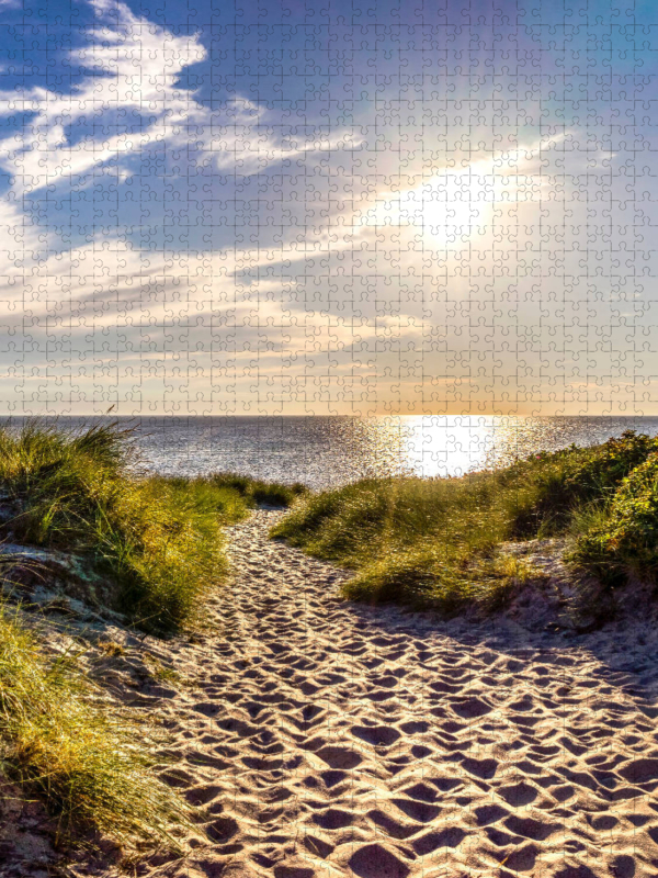 Sandweg zum Meer am Weststrand