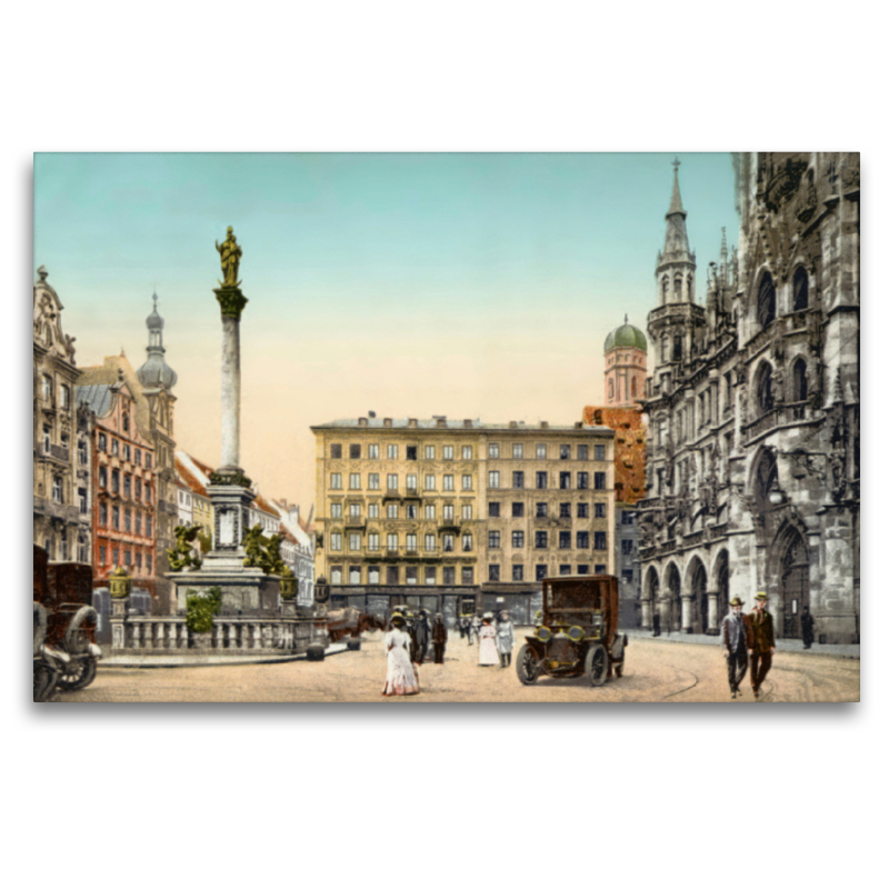 Marienplatz mit Mariensäule