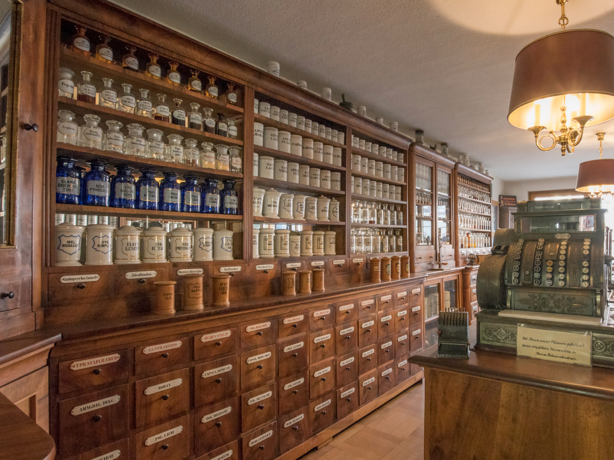 Der Eingangsbereich des Apothekenmuseums