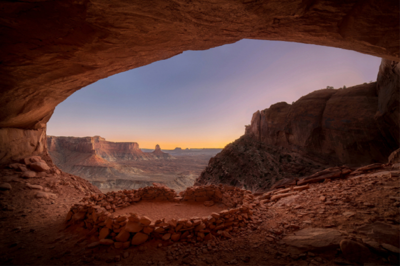 false kiva - canyonlands national park - utah - usa