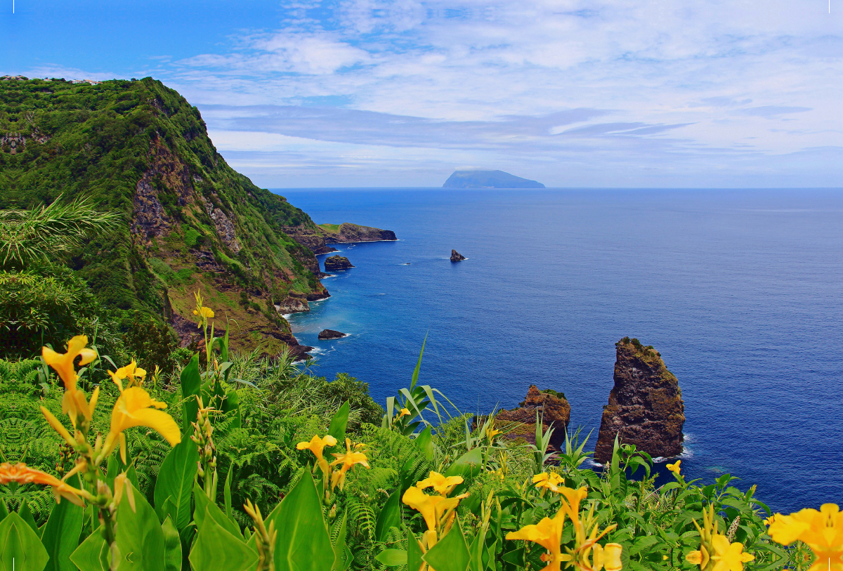 Aussichtspunkt Miradouro dos Caimbros auf der Azoren-Insel Flores