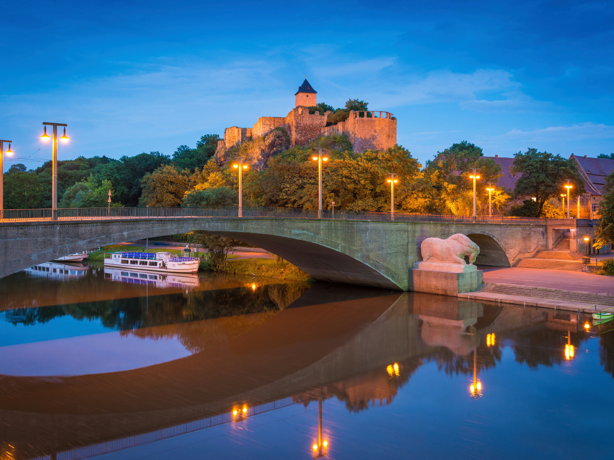 Blaue Stunde am Giebichenstein