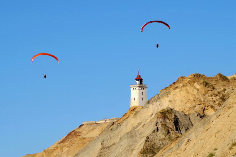 Paraglider am Rubjerg Knude Fyr