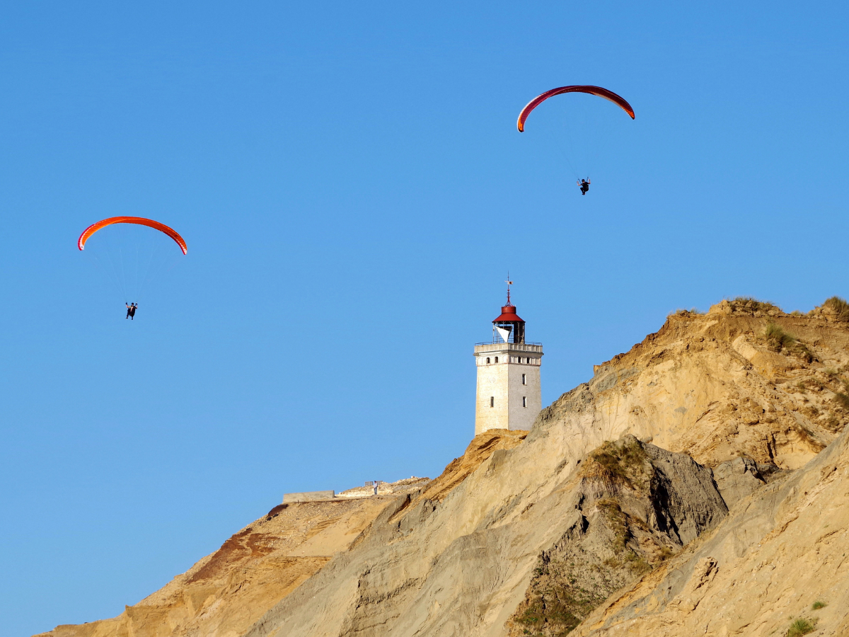 Paraglider am Rubjerg Knude Fyr