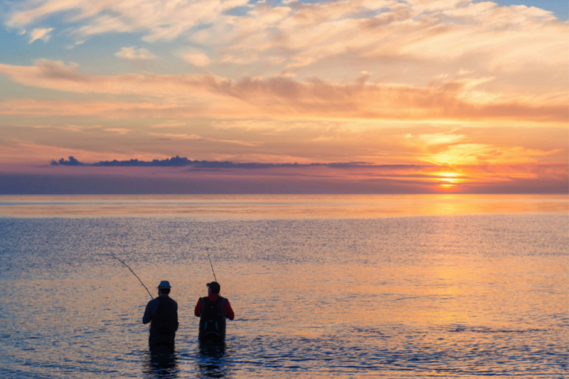 Angler auf Fehmarn