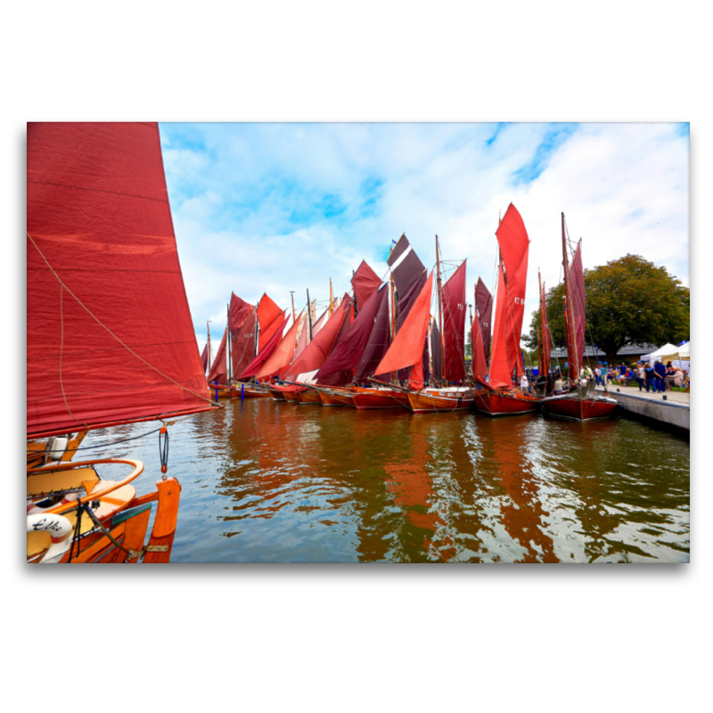 Hafen von Bodstedt zur Zeesboot-Regatta