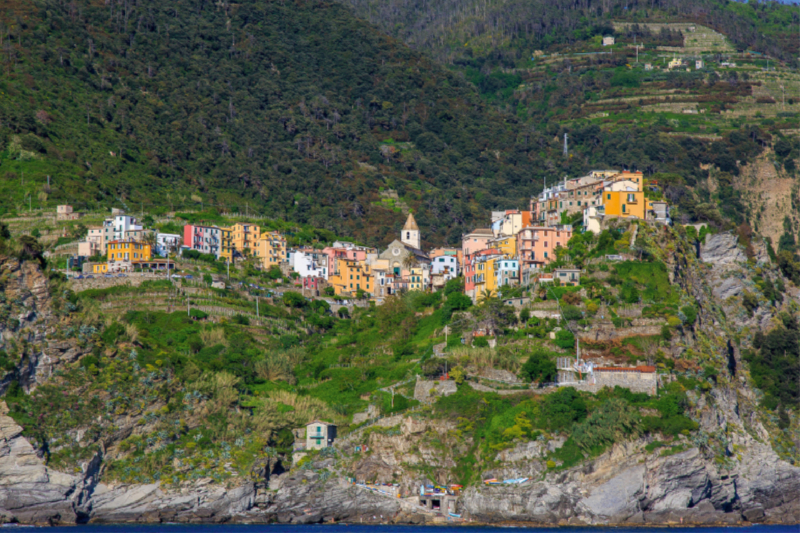 Corniglia vom Meer