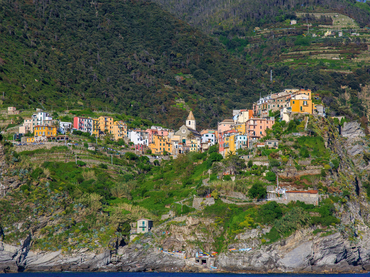 Corniglia vom Meer