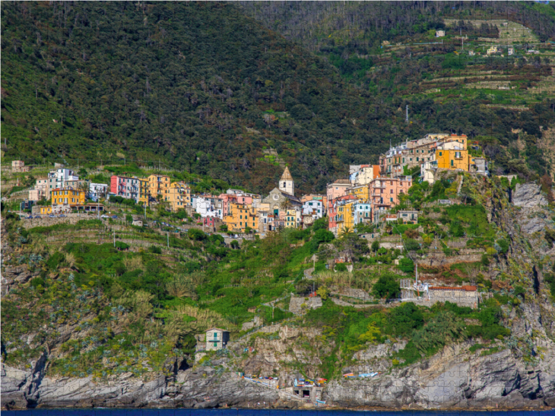 Corniglia vom Meer