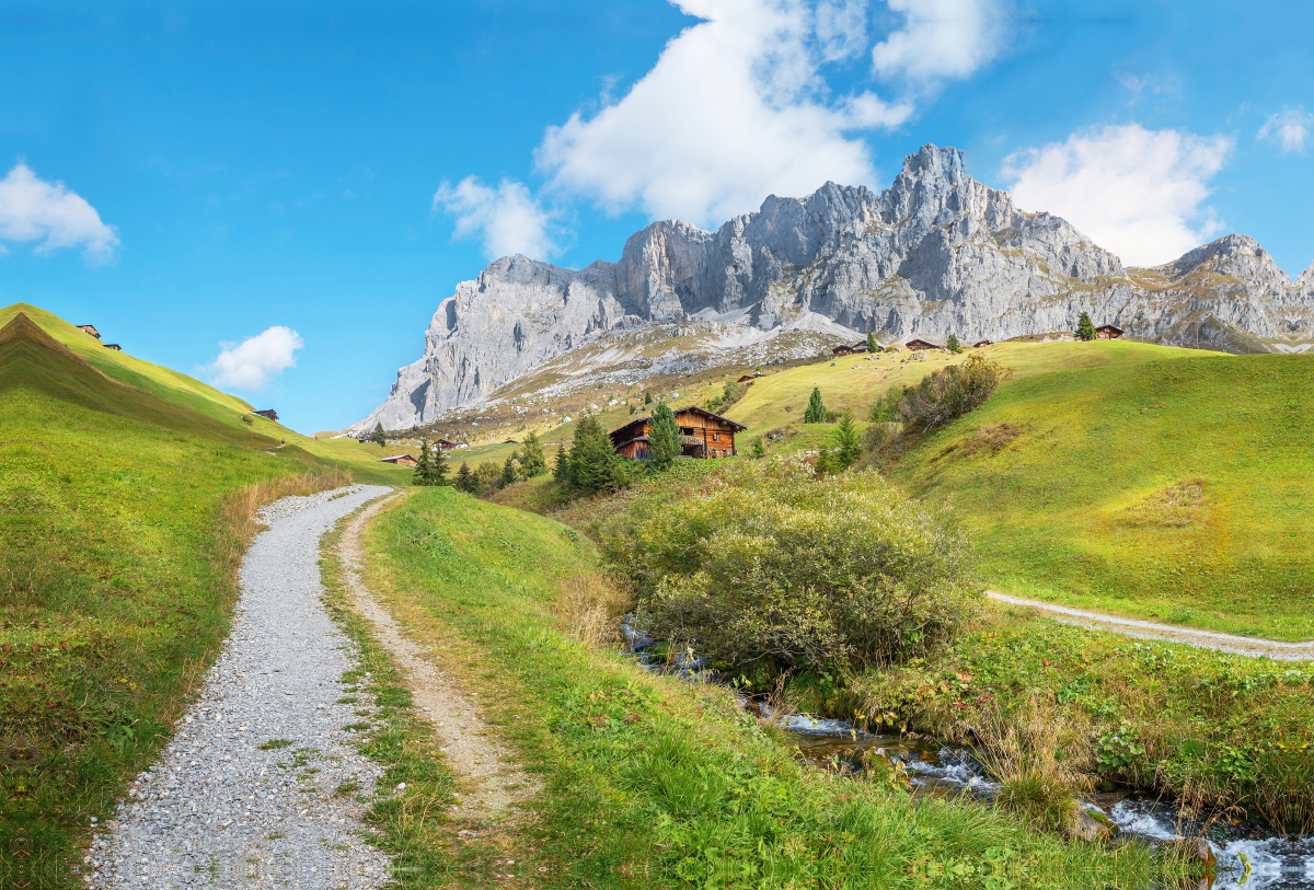 Wanderweg nach Partnun im Prättigau