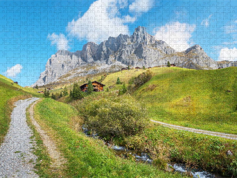 Wanderweg nach Partnun im Prättigau