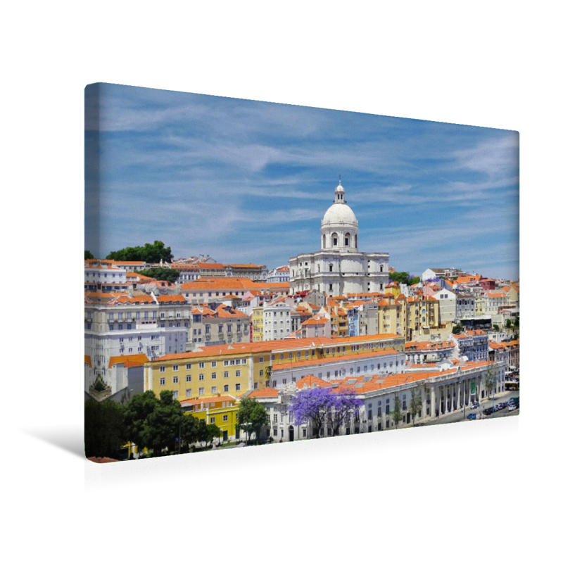 Xxl Lissabon Bahn 28 Auf Leinwand 110x70cm Loft Design Stadt