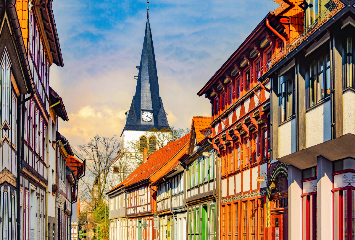 Blick zur Sankt Sixti Kirche Northeim