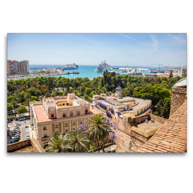 Ausblick auf den Hafen von der Festung Alcazaba