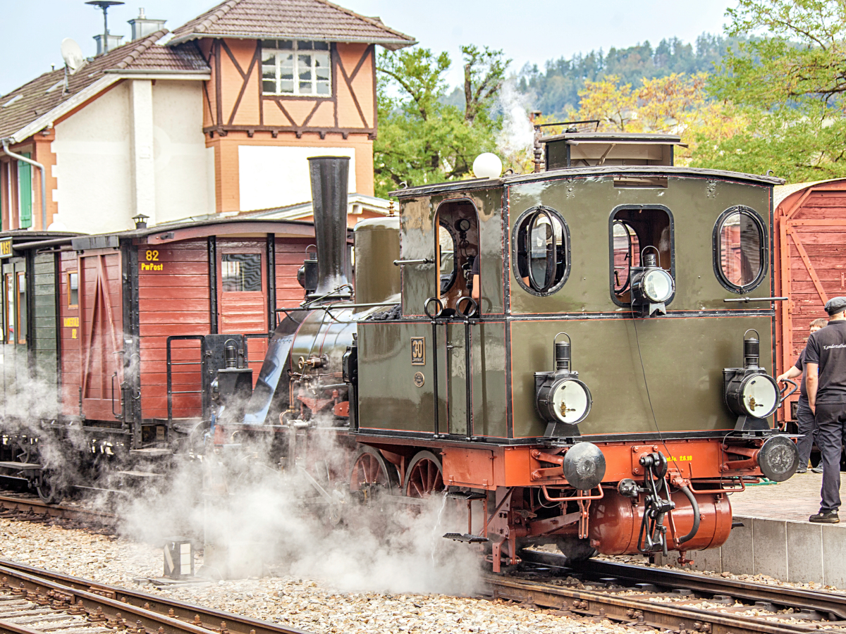 Dampflok 30 (pr. T3) 'Chanderli' der Kandertalbahn in Kandern