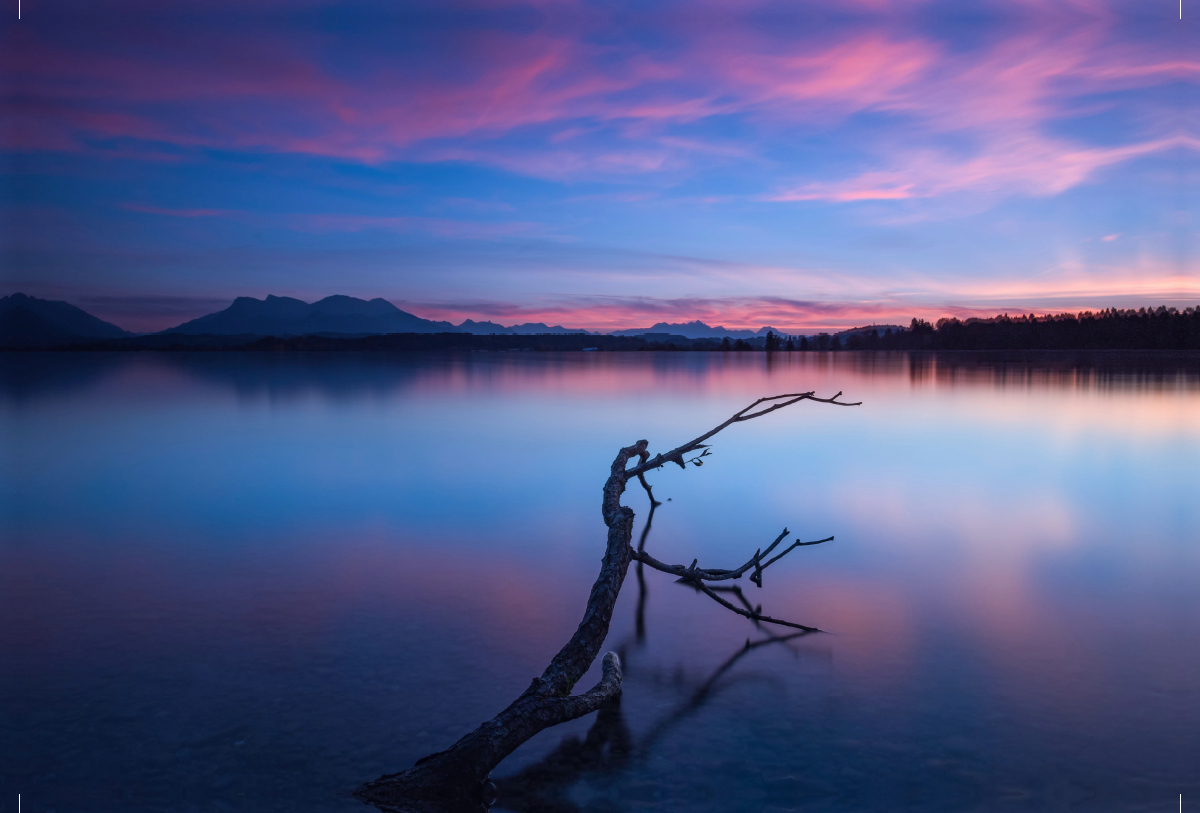 Sonnenuntergang am Chiemsee