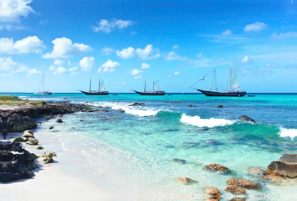 Schnorchel-Stopp beim Segeltörn auf Aruba in der Karibik