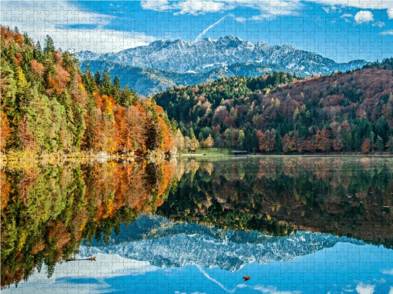 Wasserspiegelung am Hechtsee