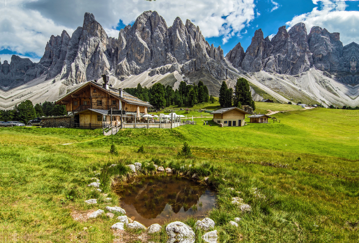 Geisler Alm in den Dolomiten