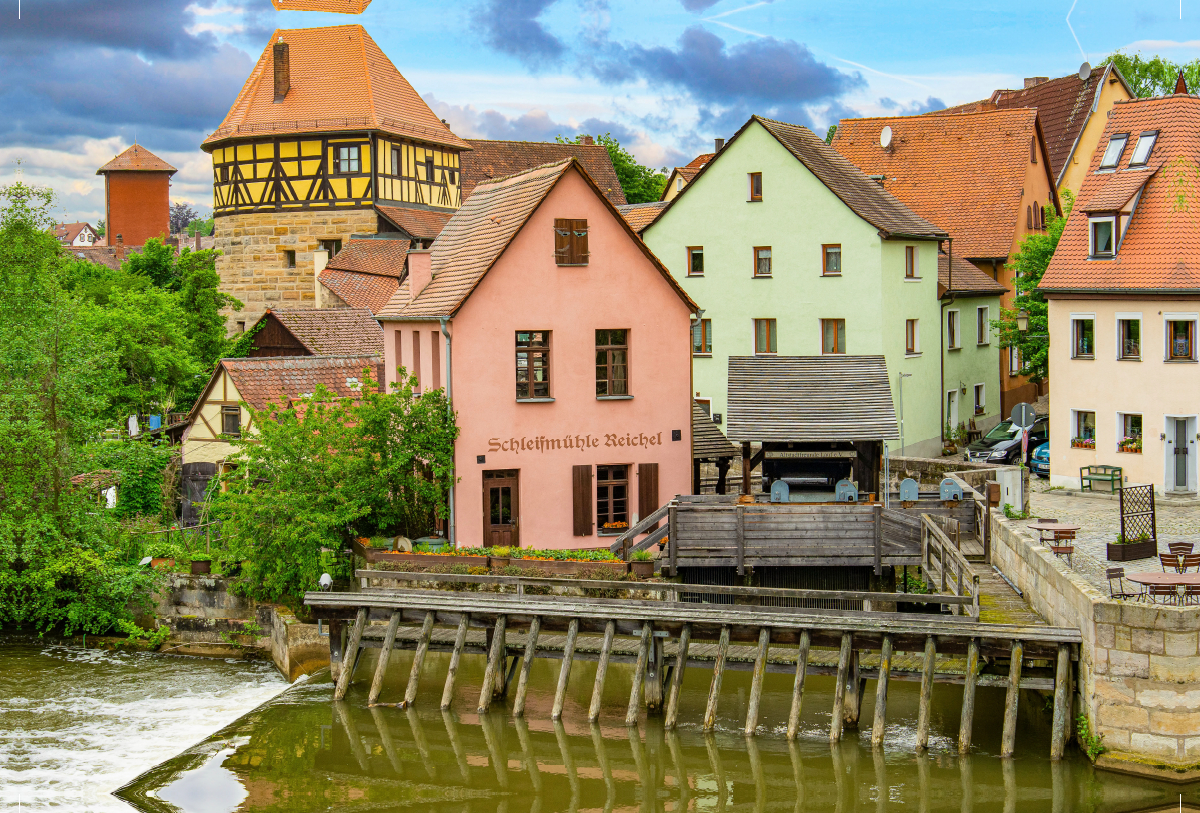 Reichelsche Insel mit Judenturm und Schleifmühle