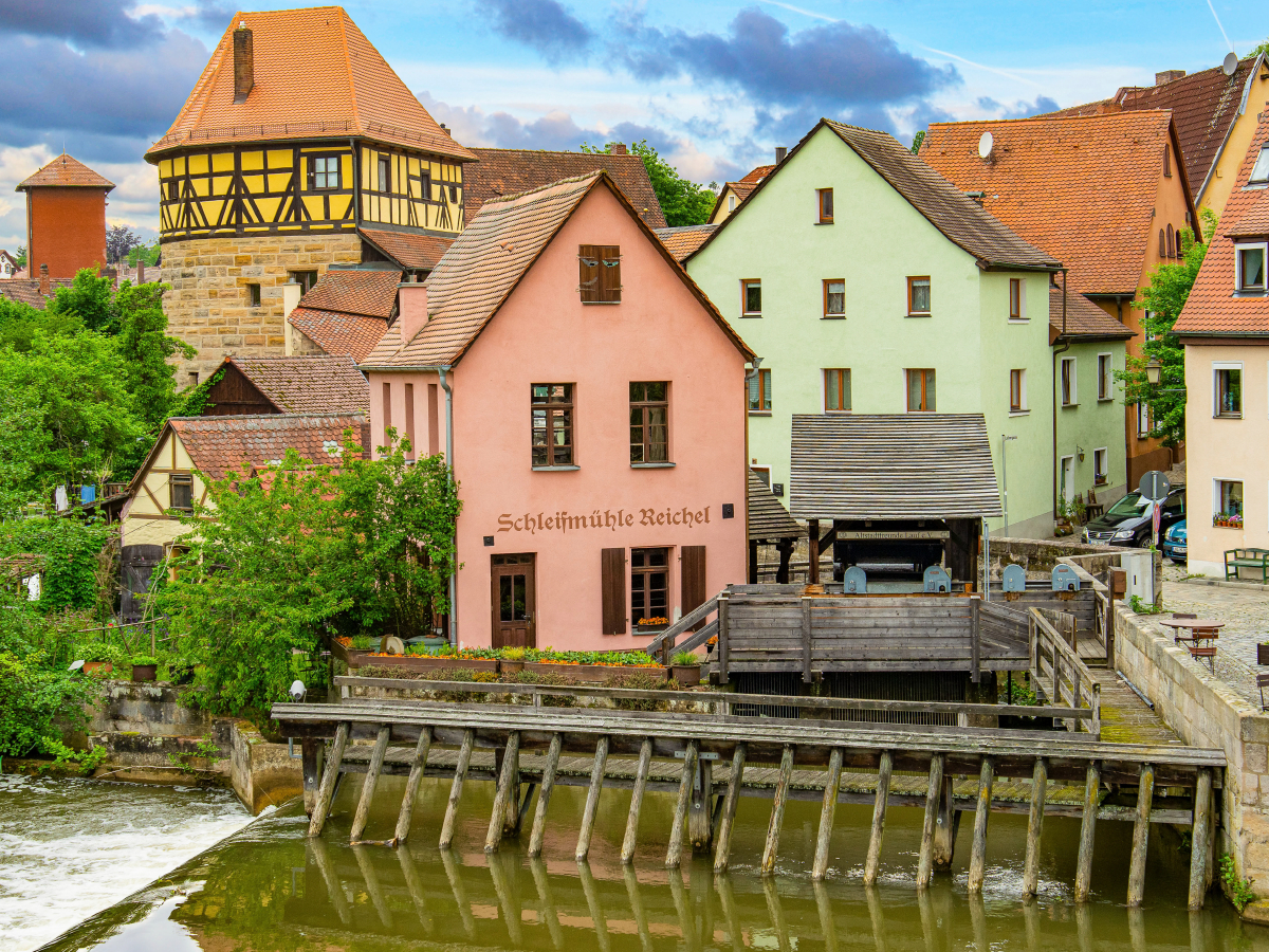 Reichelsche Insel mit Judenturm und Schleifmühle