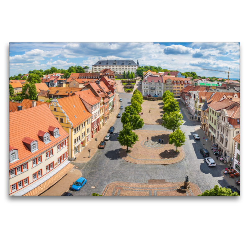 Sicht auf Schloss Friedenstein vom Rathausturm