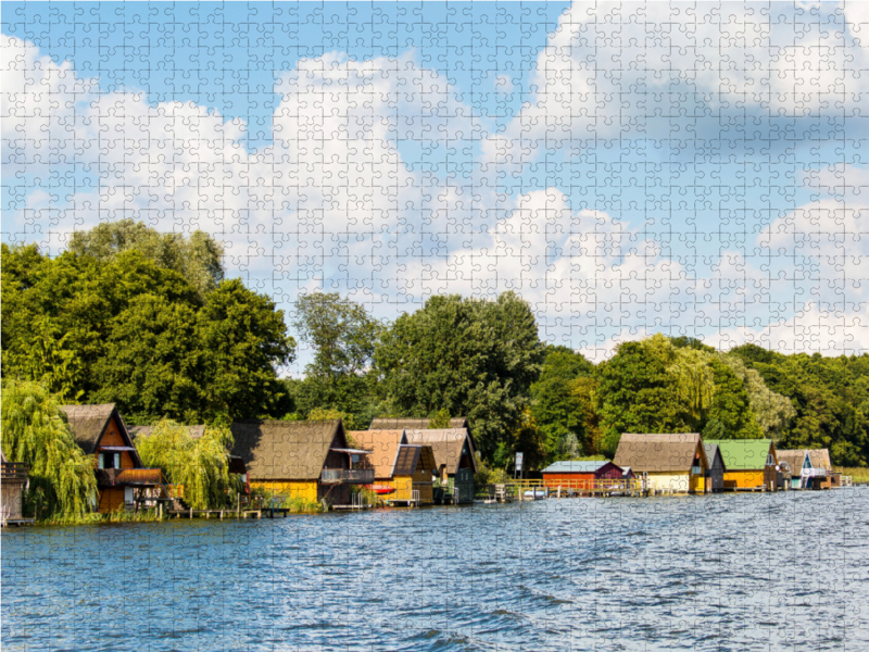 Bootshäuser an der Mecklenburgischen Seenplatte